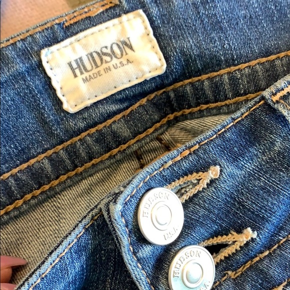 Vintage Y2K Hudson Signature Bootcut Studded Jeans - Picture 4 of 5